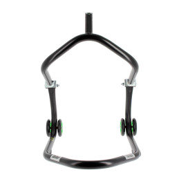 Béquille de stand avant sous té BIHR Home Track noir mat roues vert